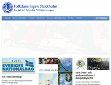 Tablet Screenshot of folkdansringen-stockholm.se